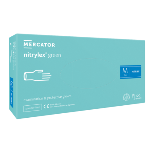 Nitrylex® green púdermentes nitril vizsgálókesztyű