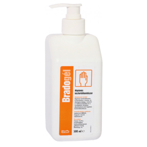 Bradogél kézfertőtlenítő 500ml pumpás