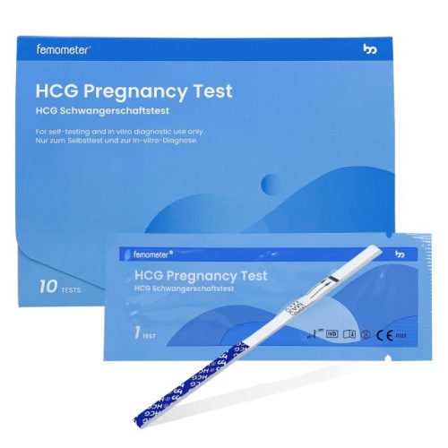Femometer terhességi (hCG) tesztcsík csomag 10 db