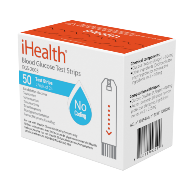 iHealth EGS-2003 tesztcsíkok (2X25 db) 0,7 microliter - Image 2